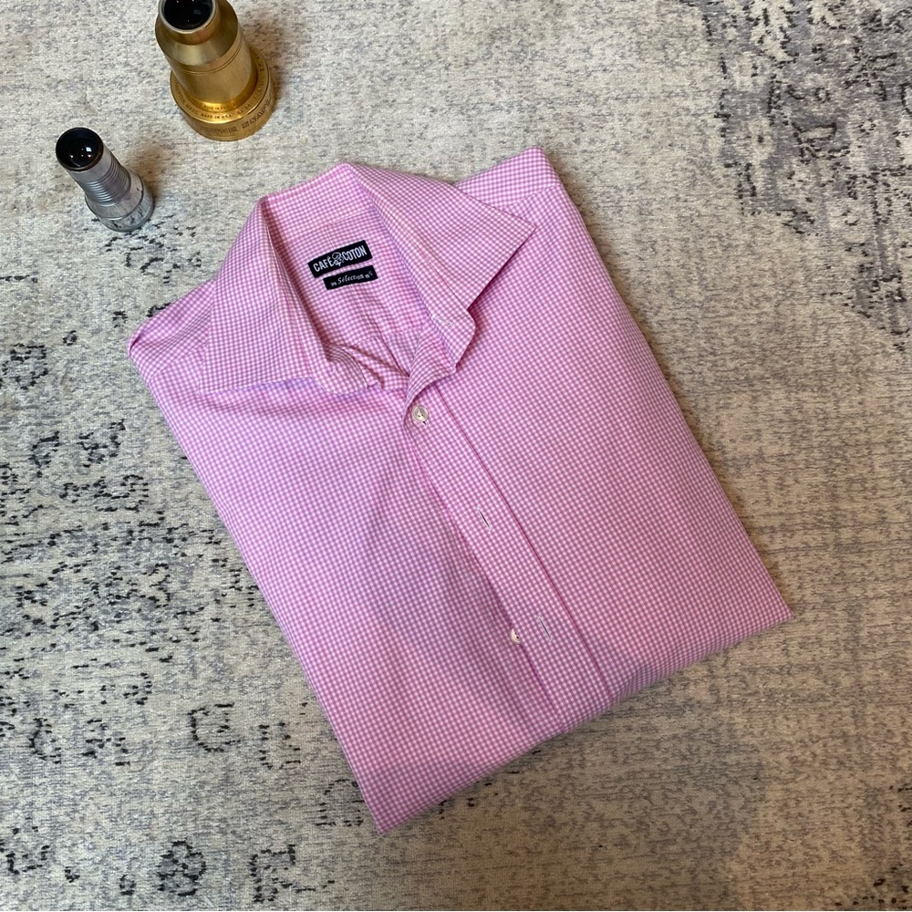 Cafe Coton Pink Men’s Shirt